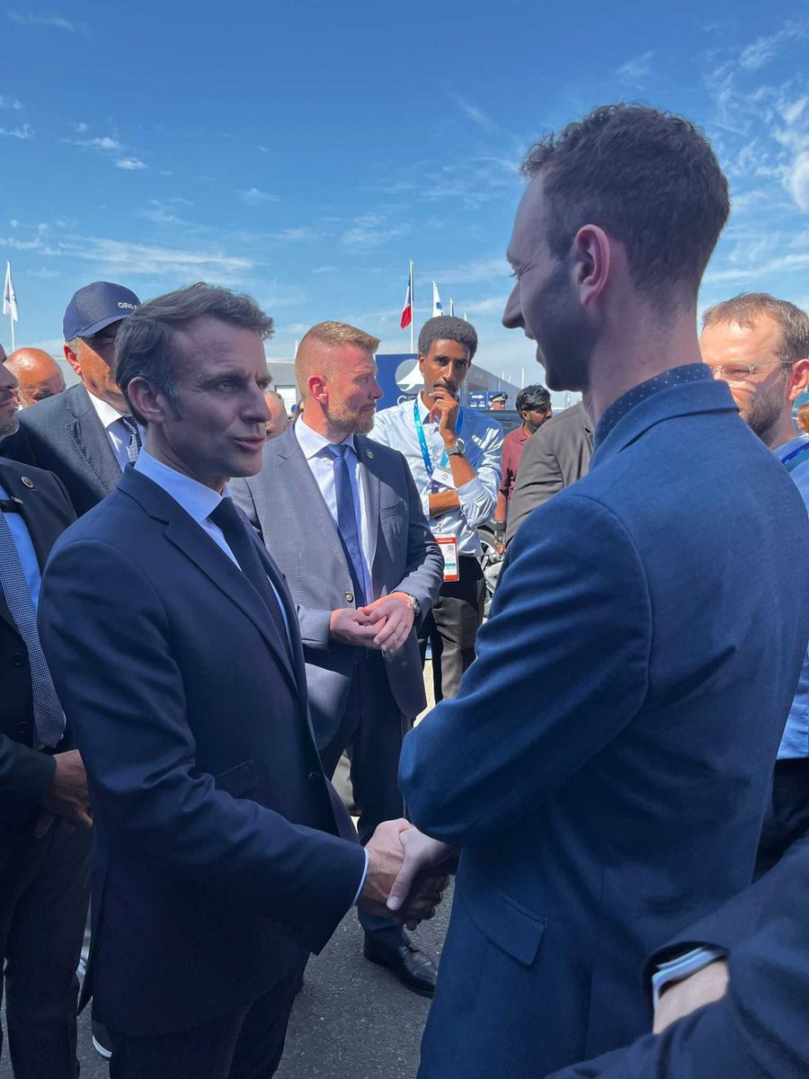 A highlight for European space! 🌎

At Paris Air Show, President Macron emphasized Europe’s urgent need to act in this pivotal year.

Our co-founder Fabien Apper proudly presented U-Space’s vision and commitment to an agile, sovereign, innovative space sector. 🚀

#USpace
