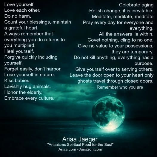AriaaJaeger's tweet photo. #WisdomWell #AriaaJaeger #Ariaaisms #SpiritualFoodfortheSoul https://t.co/2vyQZFZpnL