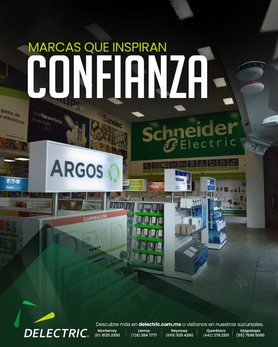 Delectric_mx's tweet photo. 🔒 Las mejores marcas hablan con hechos. Entregan más que productos: seguridad. 🤜🤛
.
.
.
#SomosDelectric #Delectric #Iluminación #Proyectosdeiluminación #MaterialEléctrico #Delectric https://t.co/3WQbXzmMfT