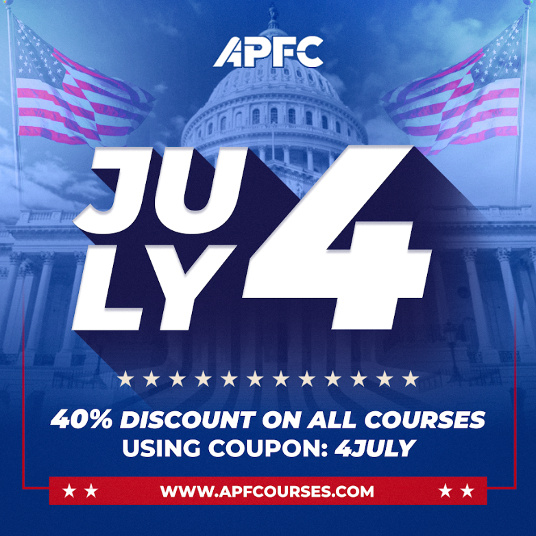 ApfcSoccer's tweet image. Happy 4th of July!
ℹ️ Discount: 40% OFF on all our courses.
📅 Dates: Valid only today.
✅ Coupon: 4JULY
▶️ How to redeem: Visit apfcourses.com/courses/ and apply the coupon when you go to do the purchase.
Don't miss out this opportunity!