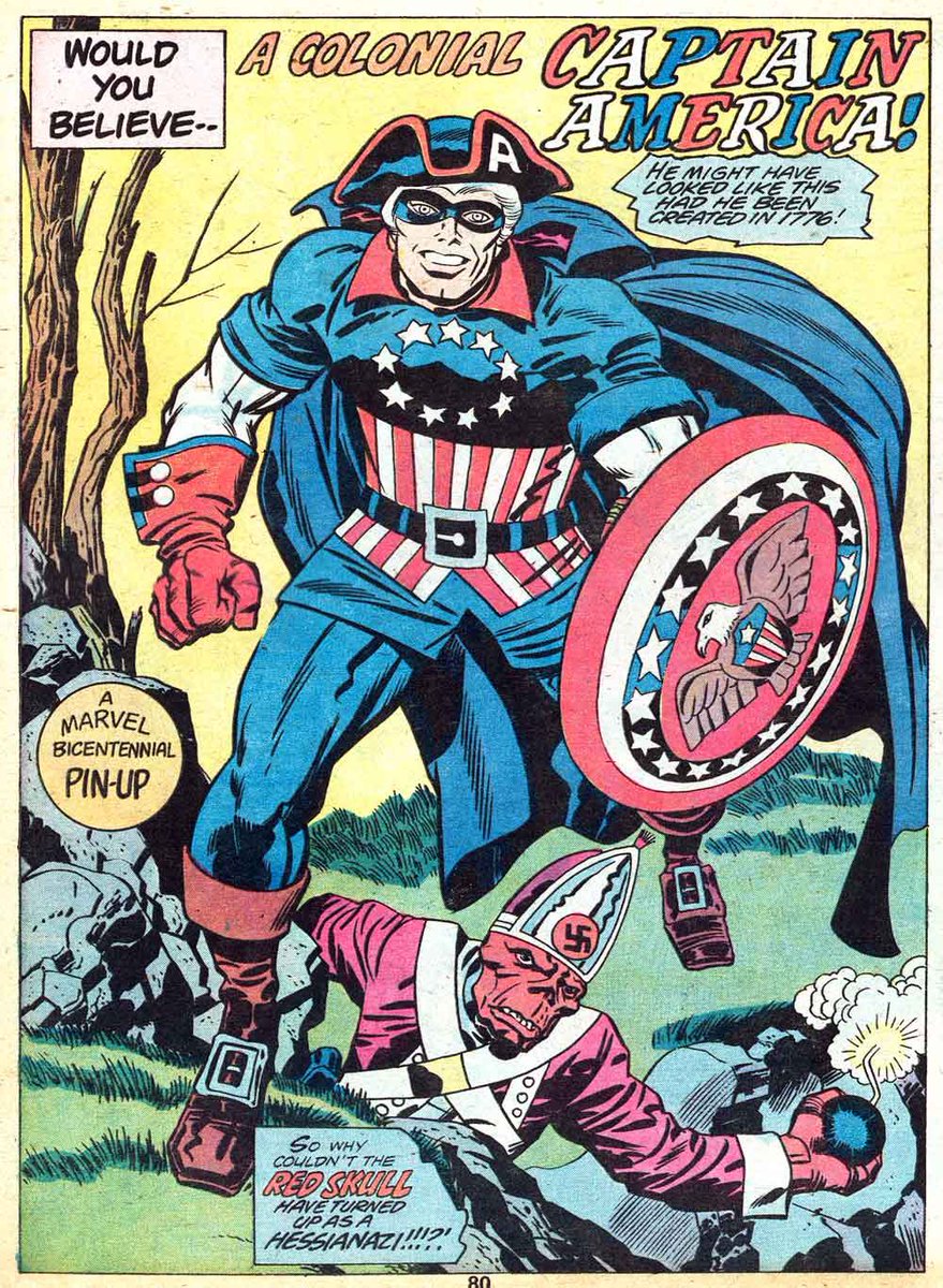 Happy Independence Day! Enjoye the 4th of July!

Did you read Captain America's Bicentennial Battles? 

Jack Kirby handling a massive 1976 Treasury!

1/3