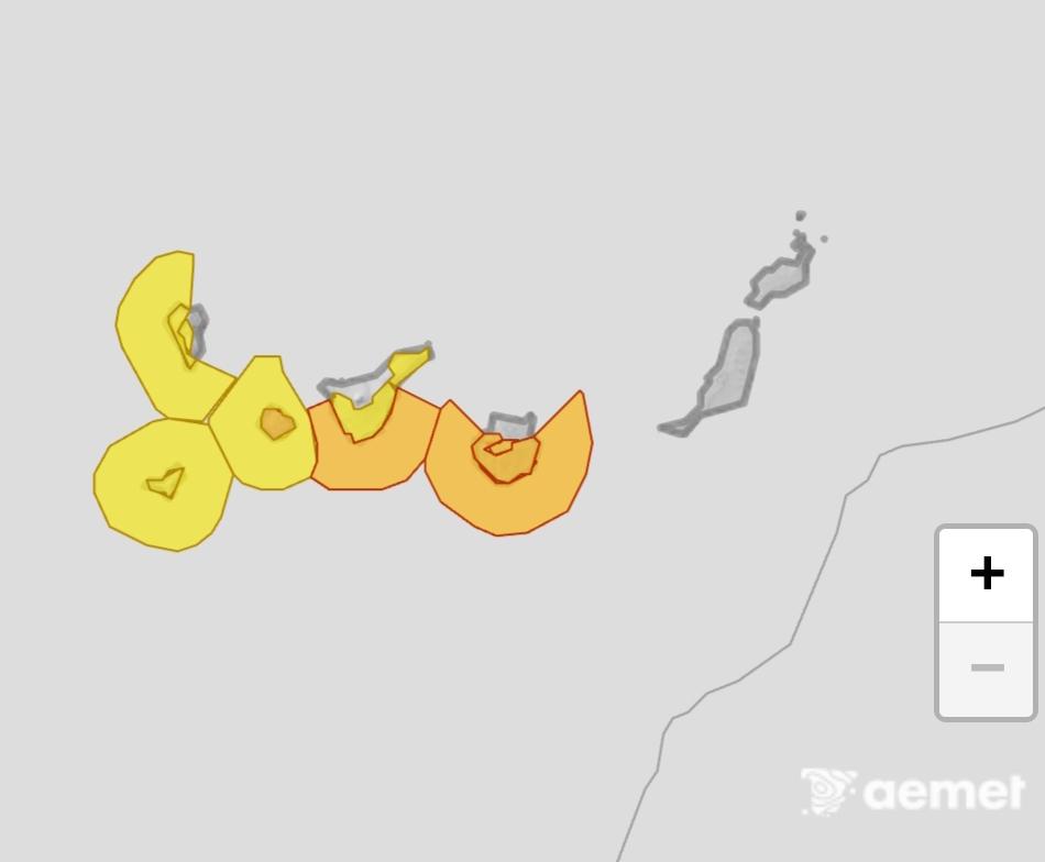 La <a href="/AEMET_Esp/">AEMET</a> actualiza avisos en #Canarias.
En #LaGomera:
🟡 AVISO AMARILLO POR TEMPERATURAS MÁXIMAS.
🟡 AVISO AMARILLO POR FENÓMENOS COSTEROS.
🟠 AVISO NARANJA POR VIENTO, a partir de las 00:00 h. de este sábado 5 de julio.
Predicción: aemet.es/es/eltiempo/pr…