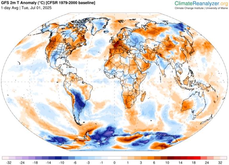 rpallanuk's tweet image. Global #climate hazards @UKHSA 4th July 2025:
❄️Coldwave grips Argentina, Chile & Uruguay
🌡️Heatwave across Europe & Japan
🔥Wildfires France, Greece, Spain, Turkey & USA
🌧️Floods/Landslides Afghanistan, China, Pakistan, India, Nepal, France& Nigeria
met.reading.ac.uk/~sgs02rpa/extr…