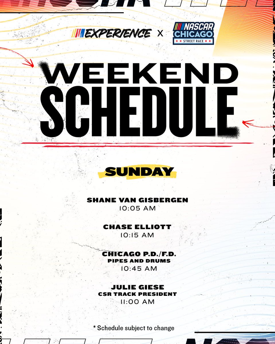 NASCAR Nation (@nascarnation) on Twitter photo The Streets are calling 📞🤩
Here's what the NASCAR Experience has in store at <a href="/NASCARChicago/">NASCAR Chicago Street Race</a>! The Streets are calling 📞🤩
Here's what the NASCAR Experience has in store at <a href="/NASCARChicago/">NASCAR Chicago Street Race</a>!