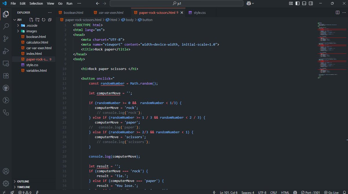 0xEmiliaS's tweet image. Day 8

If you do watch kdrama, you must be familiar with the rock paper scissors game, I&apos;ve always wanted to know how to play it.

Finally got to learn how to play it, and I decided to program it with JavaScript.... 👇 

#100DayChallenge 
#MitaSchool
#webdevelopment