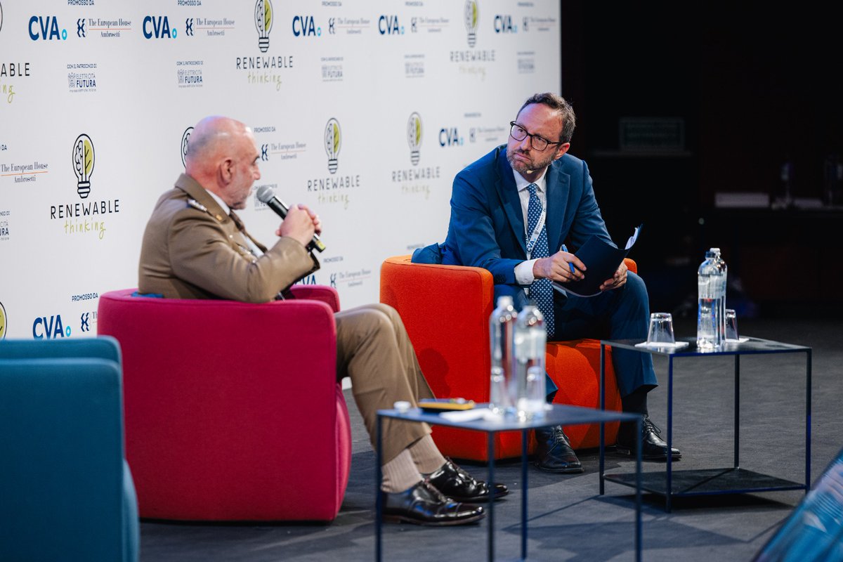 Ambrosetti_'s tweet photo. #RenewableThinking25
La sicurezza energetica internazionale
Conversazione tra @VittorioEboli e Carmine Masiello - Capo di Stato Maggiore @Esercito https://t.co/Snv7FGLDl0