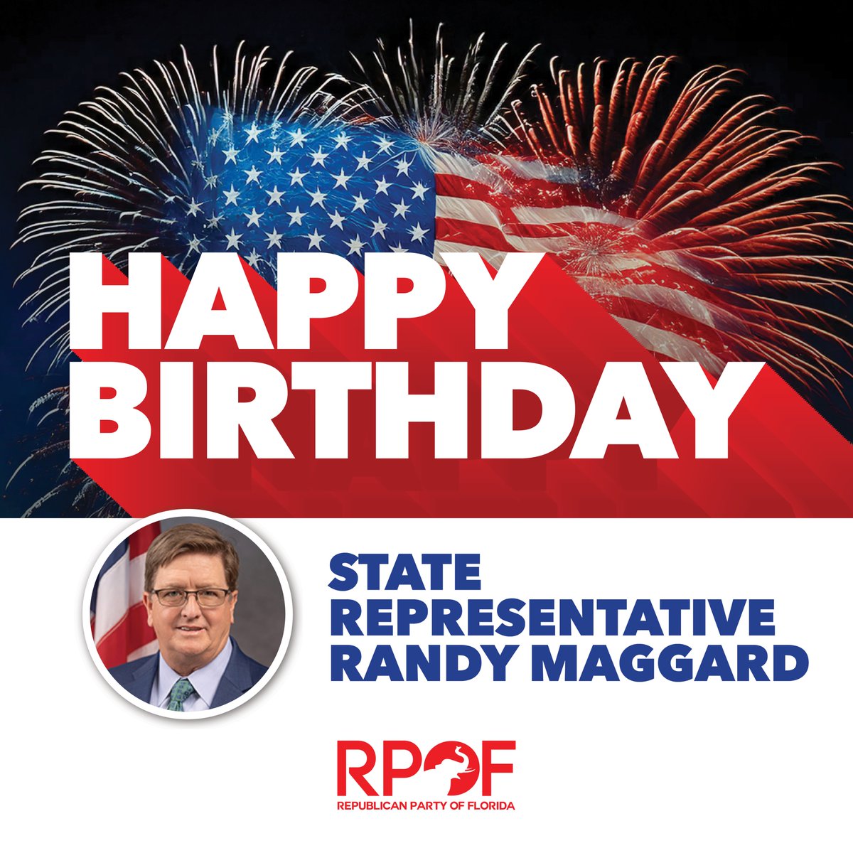 Florida GOP (@floridagop) on Twitter photo It’s no coincidence <a href="/RandyMaggard_FL/">Randy Maggard</a> was born on America’s birthday. He's always putting his state and America first! 🇺🇸 It’s no coincidence <a href="/RandyMaggard_FL/">Randy Maggard</a> was born on America’s birthday. He's always putting his state and America first! 🇺🇸