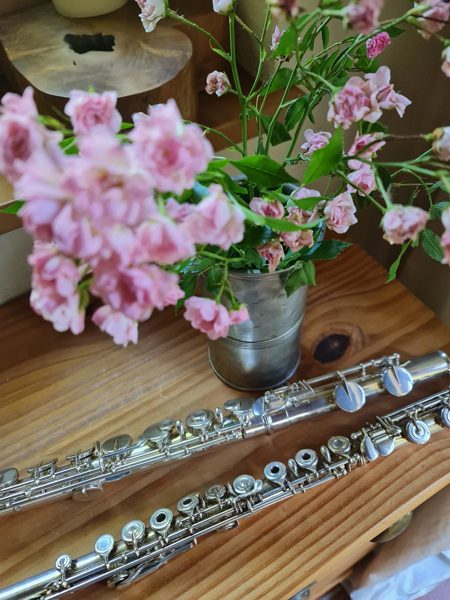 Blümchen geschenkt bekommen. 
:-)