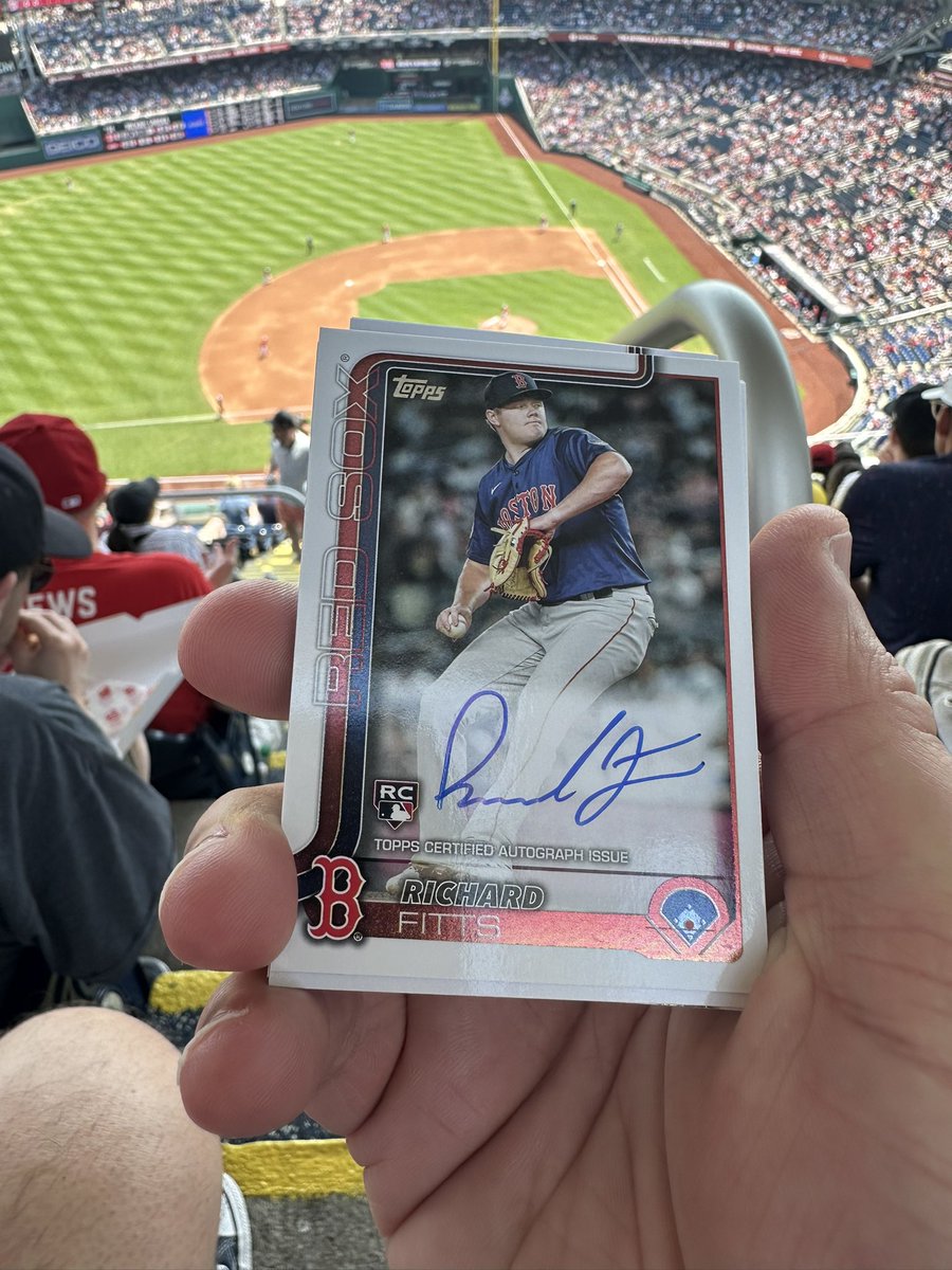 A little rip action <a href="/Topps/">Topps</a> and my son picked out a sweet pack with the Red Sox auto of Richard Fitts!