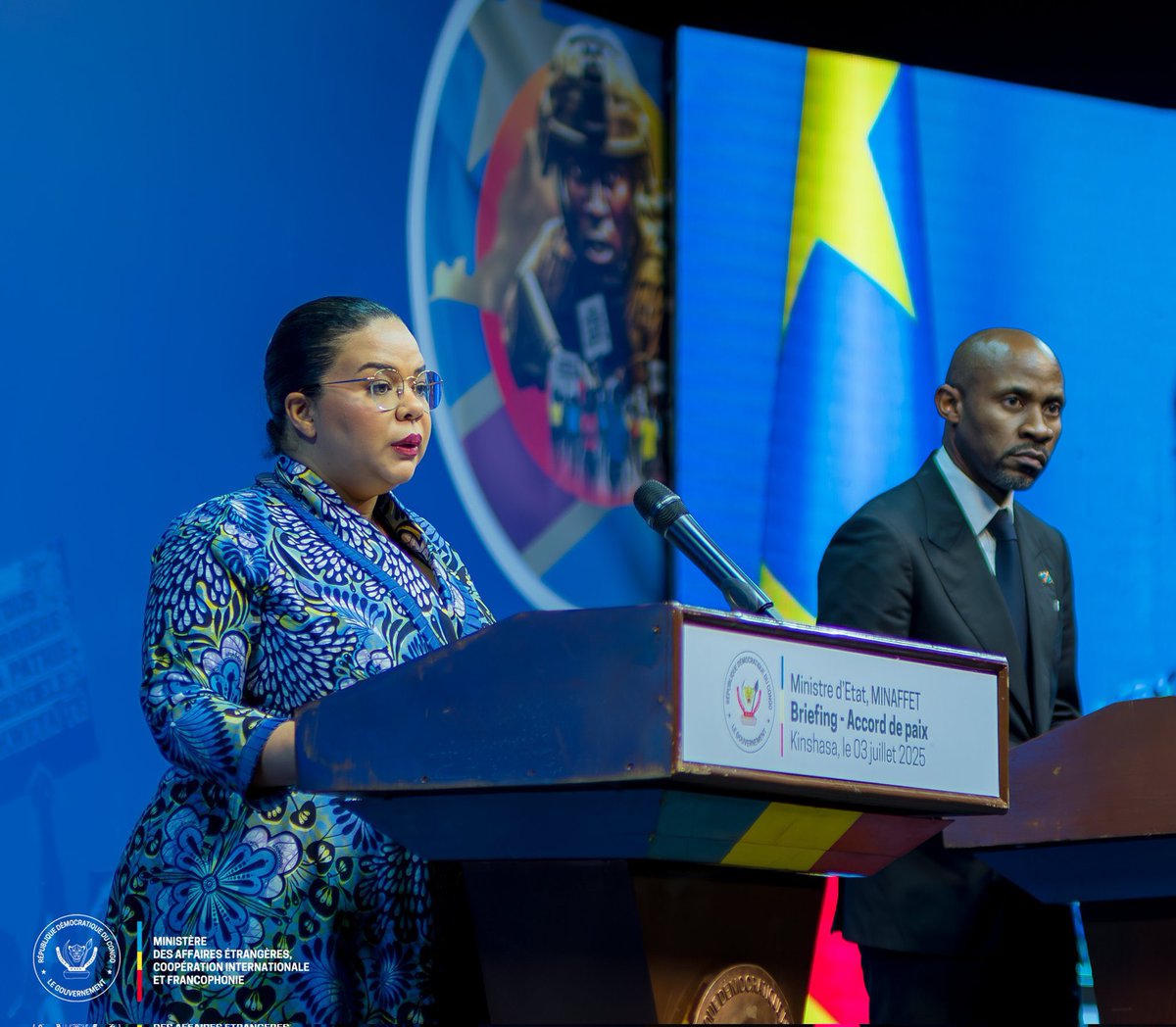 seigneurCHRIS01's tweet photo. Après avoir écouté Madame Kayikwamba @RDCongoMAE 🇨🇩, Mr Massad Boulos 🇺🇸#KANINI ☠️et @PaulKagame 🏴‍☠️, j’ai immédiatement compris que la guerre touche à sa fin. Le plan macabre du Rwanda et de ses supplétifs du M23 est désormais voué à l’échec.
Ils savaient que leurs revendications fallacieuses sur les FDLR, ainsi que le discours sur la prétendue discrimination à l’encontre des Nyamulenge et des Swahiphones, allaient bientôt être totalement démasqués…
Nous sommes sur la bonne voie pour une paix définitive.@fatshi13 @Presidence_RDC