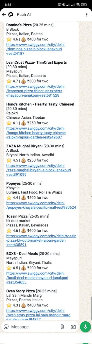ankitcher's tweet photo. @puch_ai hungry for pizza https://t.co/vykNOZ6KJV