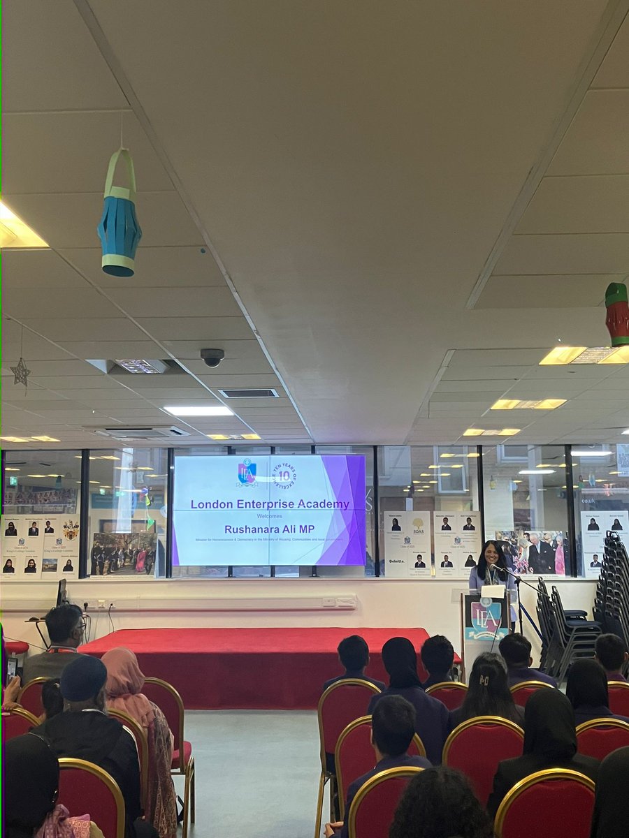 rushanaraali's tweet image. It was wonderful to visit London Enterprise Academy to hear from students about their recent school trips to Spain and Bangladesh, and discuss their hopes and aspirations for the future.