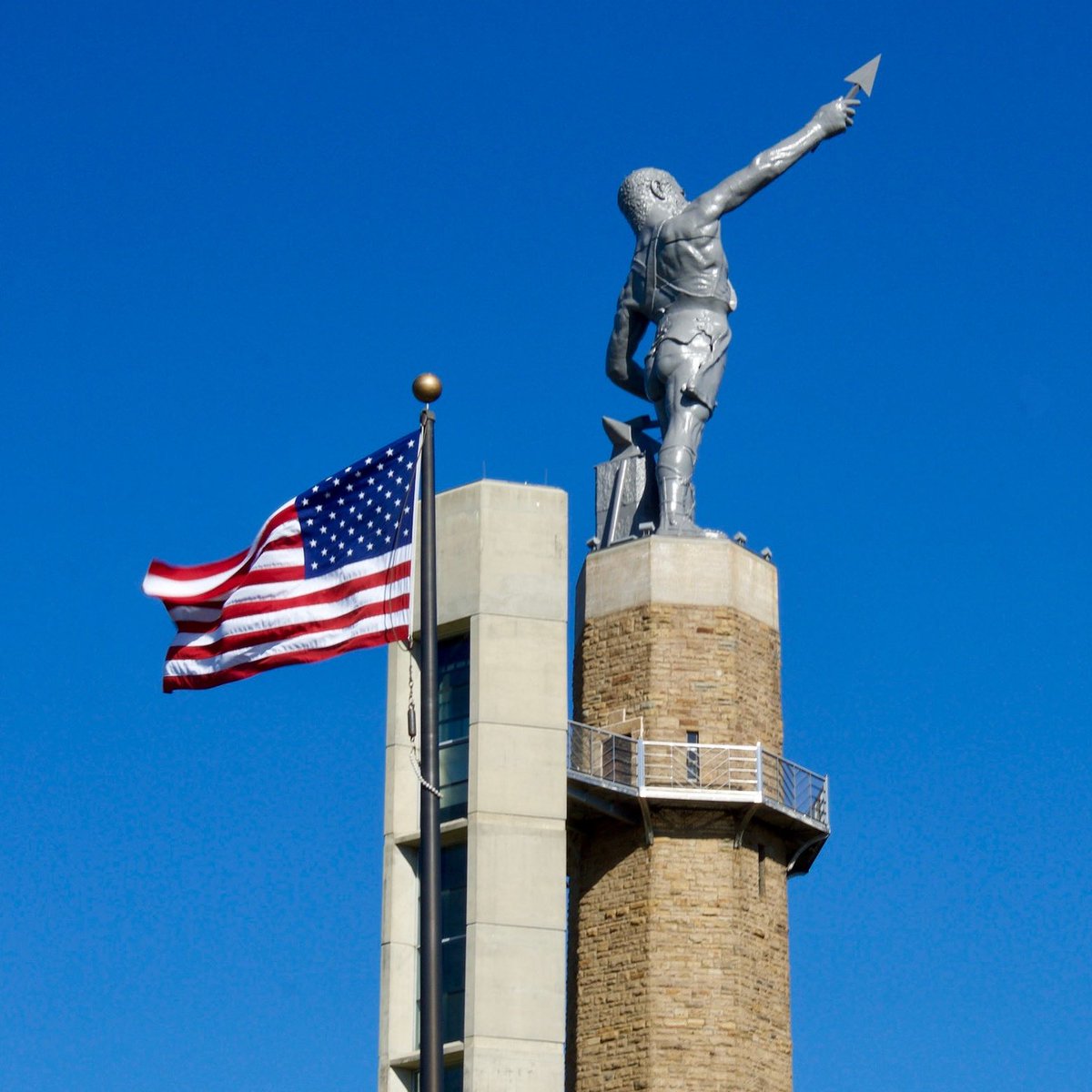 🇺🇸Happy Independence Day from Vulcan Park &amp; Museum! 

We’re open until 4 PM to prepare for Thunder on the Mountain—Alabama’s biggest fireworks show at 9 PM!

⚠️ Park closed during fireworks
🚧 Valley View Drive closes at 6 PM

#VisitVulcan #July4th