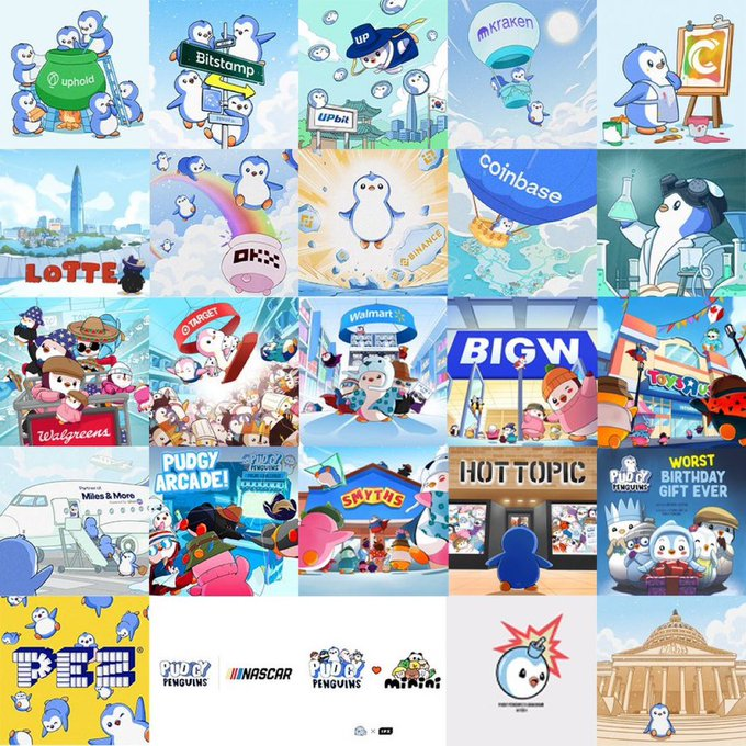 shivst3r's tweet photo. Penguin holder or not, you can't argue the greatness the flightless birds have achieved.

In case you've been under a rock, I got you covered:

🐧 Nascar x Pudgy Penguins
🐧 $PENGU x Official Upbit
🐧 $PENGU x Revolut
🐧 PEZ x Pudgy Penguins
🐧 CBOE filing for $PENGU ETF
🐧 @randomhousekids x Pudgy Penguins
🐧 @PenguClash has 2M+ on waitlist
🐧 Miles & More x Pudgy Penguins
🐧 AdamBombSquad x Pudgy Penguins
🐧 Pengu takes the opening bell at @Nasdaq
🐧 1B views per day
🐧 Pudgy Toys distributed to a small Mayan community

Still in doubt who the face of crypto is?

Pudgy f*cking Penguins.