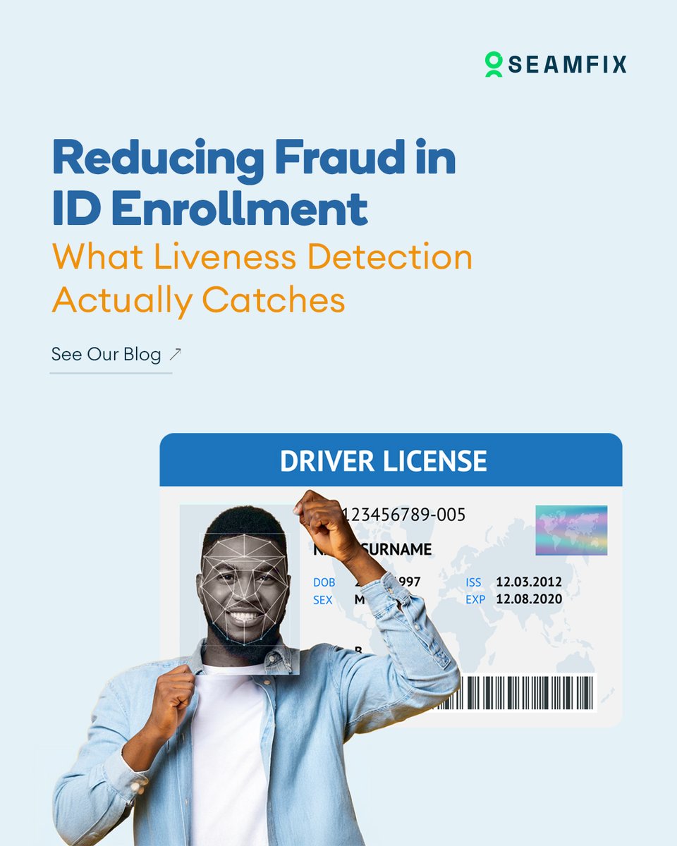 As services go digital, identity fraud is evolving fast, including photos, videos and even 3D masks. Your biometric system needs more than just face capture.

Here's how liveness detection helps stop spoofing before it happens. 

Click the link to learn more: