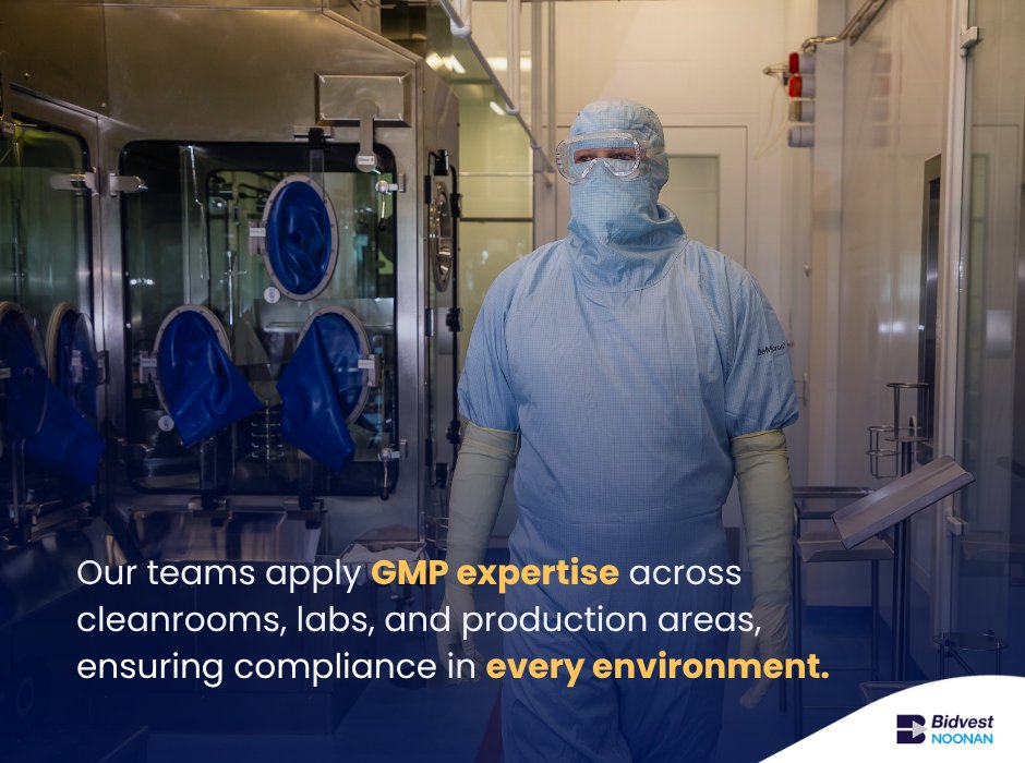 In life sciences, there is no room for error. Our expert teams work in GMP regulated environments, ensuring contamination control, strict documentation, and audit readiness to keep cleanrooms, labs, and production areas safe and compliant.