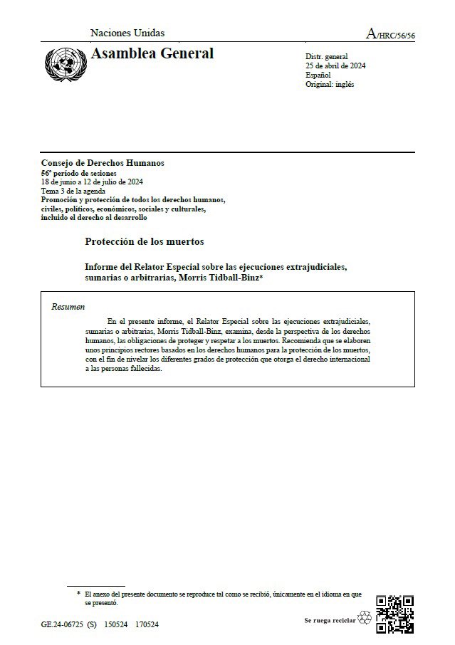 Ante el hallazgo de 383 cuerpos en crematorio de #CiudadJuárez, nos solidarizamos con las familias. Llamamos a realizar una investigación eficaz y a respetar los derechos de las personas fallecidas, conforme a los estándares del informe de Relatoría ONU.👉🏽 bit.ly/4lafZsx