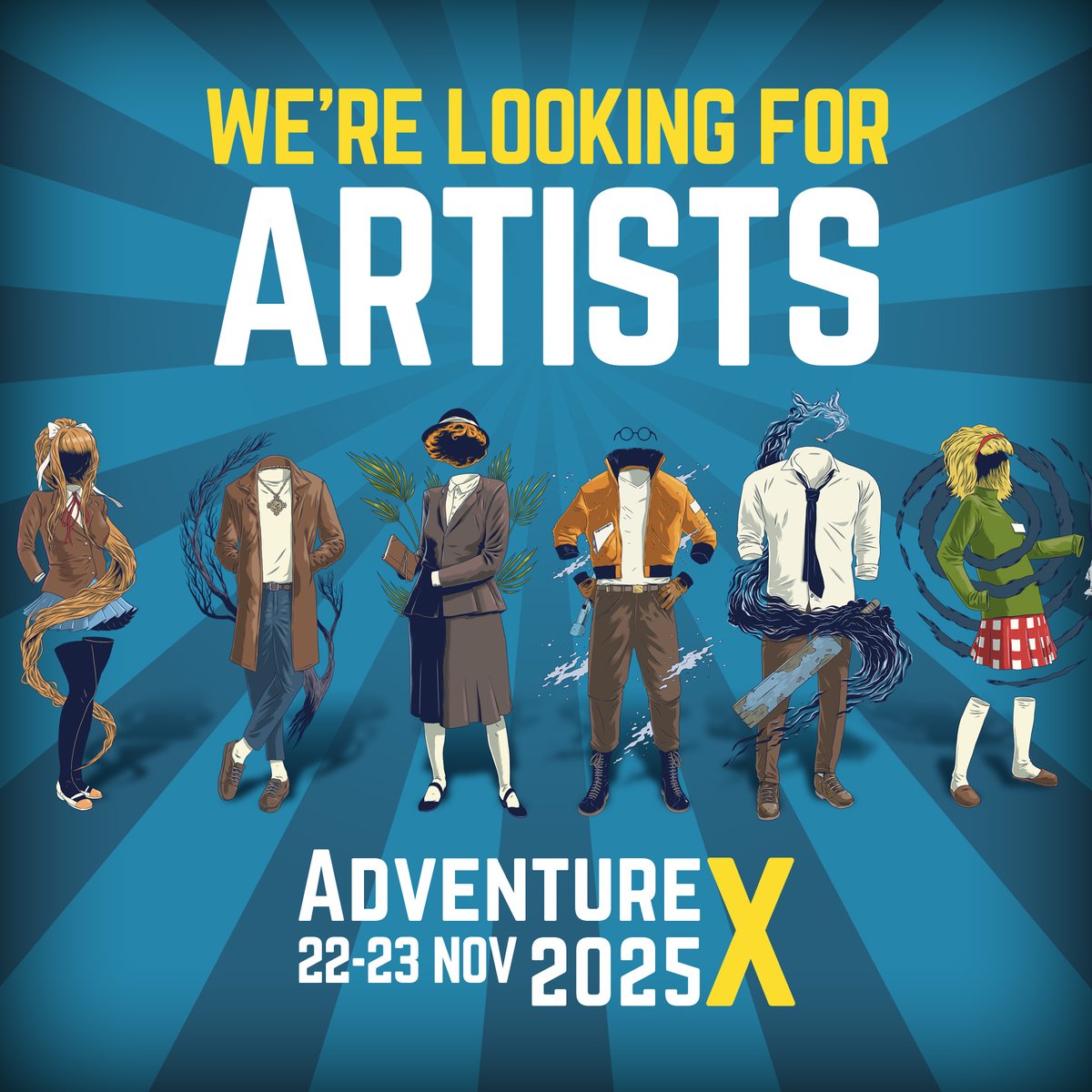 AdventureX, the awesome narrative video game conference are looking for artists/illustrators. 😍
#illustration #illustrator #illustrators #artist #artists #gameart #gamedev #characterartist