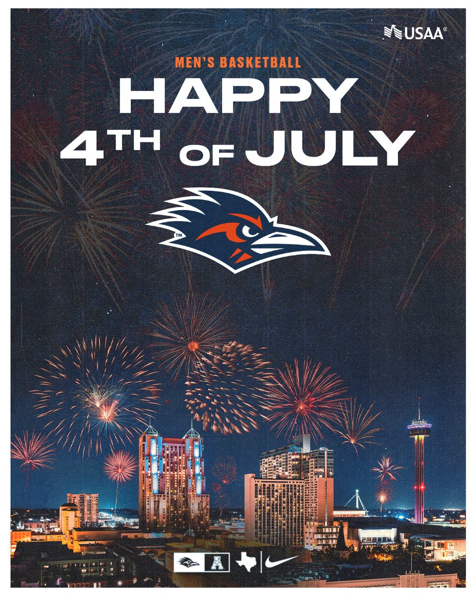 UTSAMBB's tweet image. Wishing everyone a safe and happy 4th of July from UTSA Hoops!
#BirdsUp🤙 | #LetsGo210