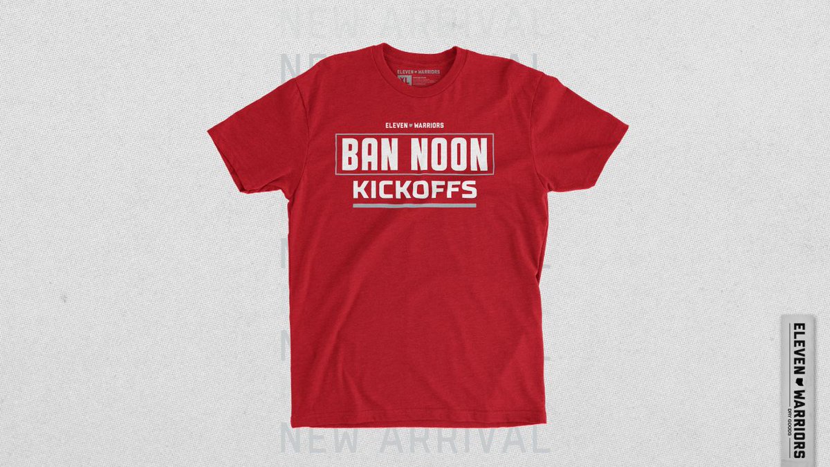 Life, liberty, and the pursuit of later kickoffs.
Celebrate freedom the Buckeye way—with our “Ban Noon Kickoffs” tee. 
11w.rs/2TpeLgT