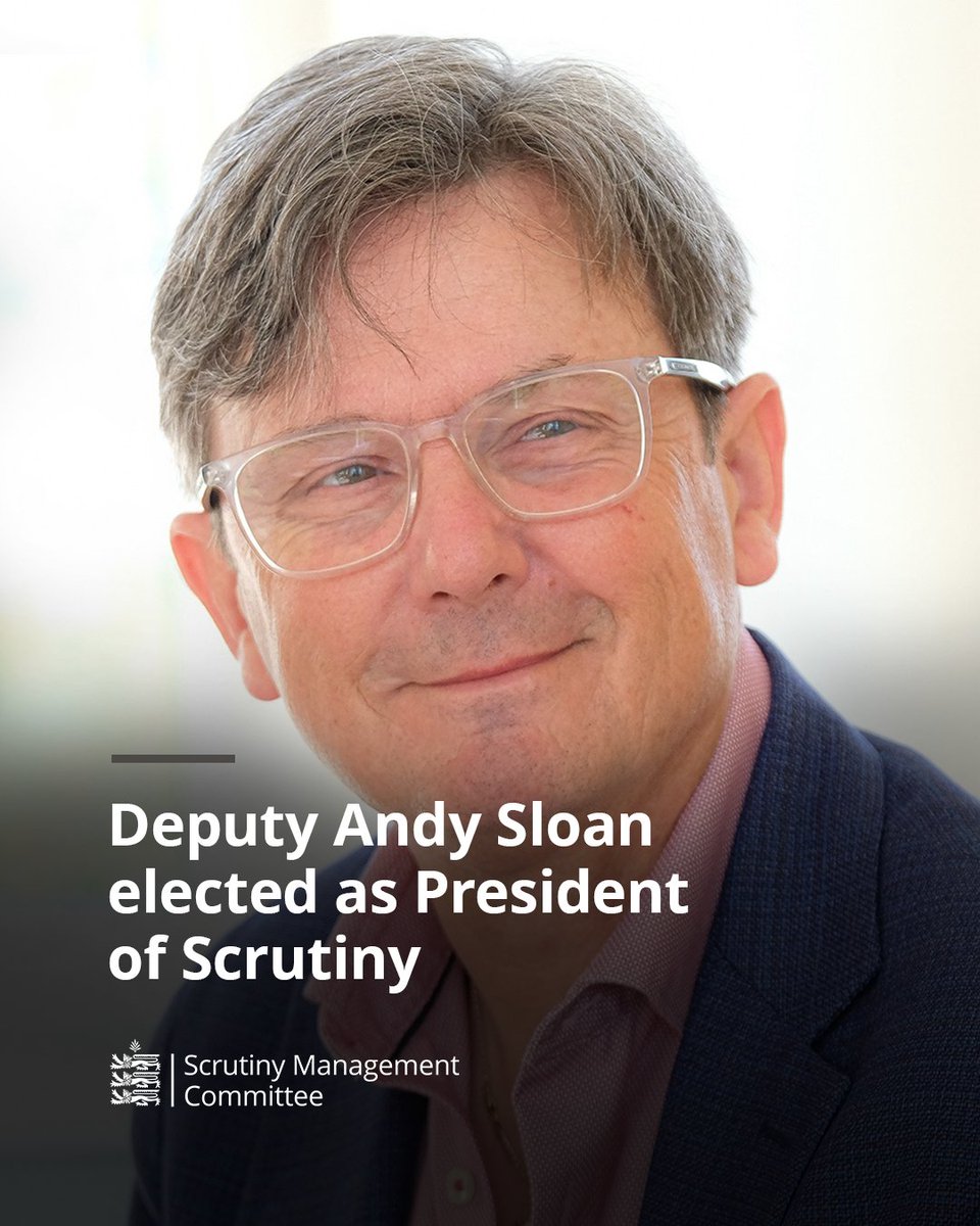 Deputy Andy Sloan has been elected as the new President of the Scrutiny Management Committee.

For further updates and information, visit the new States Parliamentary website at parliament.gg