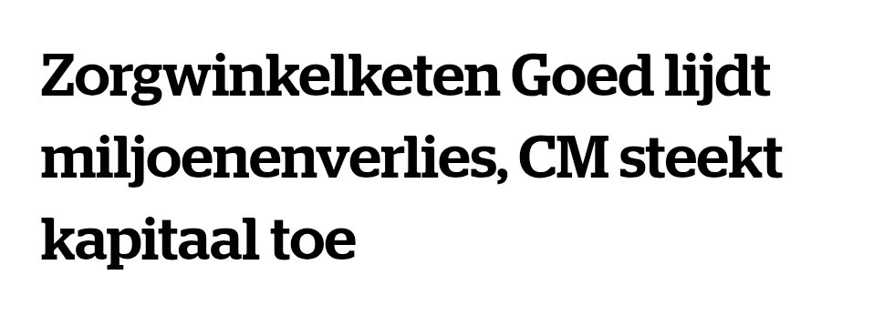 Je moet het 5x lezen en dan beseffen 😂

Maar het is goed dat we lezen dat mutualiteiten voor beperking op supplementen zijn om zelf meer over te houden en het dan in ons te investeren 🤣

Narrator: om de interne overhead, foutgelopen investeringen of erger te financieren.
