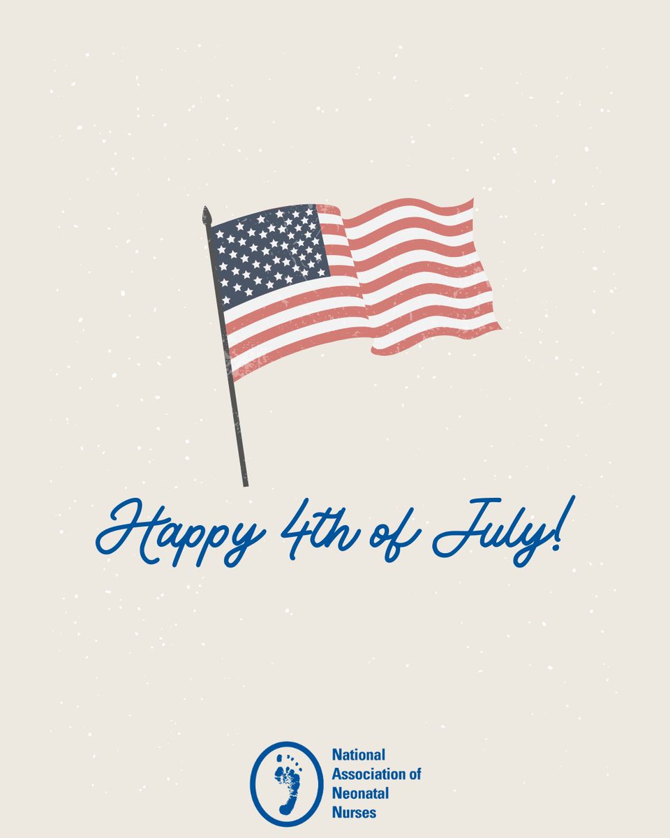 NeonatalNurses's tweet image. Happy Fourth of July! Whether you’re working today or spending it with loved ones, let’s celebrate the spirit of freedom and unity.
#IndependenceDay #FourthOfJuly