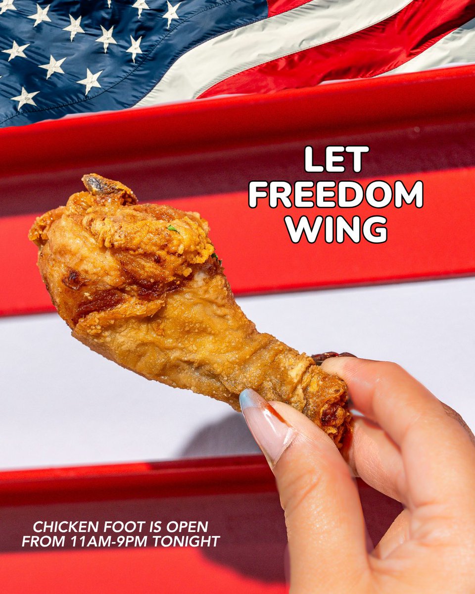 eatchickenfoot's tweet photo. Just wing it 🇺🇸 https://t.co/35OksHd8gr