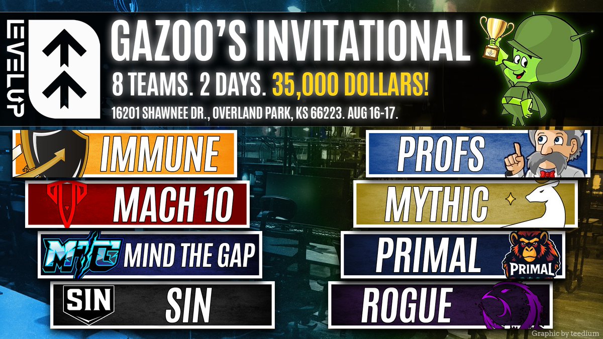 Predecessor (@predecessorgame) on Twitter photo Tune in on July 14th to <a href="/CrazzyFooltv/">Crazzyfooltv</a> 's livestream to find out the seeding for Gazoo's Invitational LAN Tournament!
🕘 9PM ET
🔗twitch.tv/crazzyfool Tune in on July 14th to <a href="/CrazzyFooltv/">Crazzyfooltv</a> 's livestream to find out the seeding for Gazoo's Invitational LAN Tournament!
🕘 9PM ET
🔗twitch.tv/crazzyfool