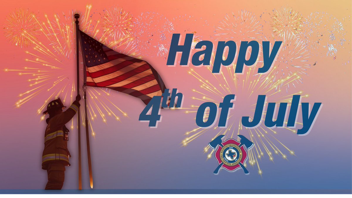 FirefightersHOU's tweet image. Let freedom ring.
Happy 4th of July from your Houston firefighters. Stay safe, stay proud, and never forget what unites us.
#firefighters #HappyIndependenceDay #4thofJuly #UnionStrong