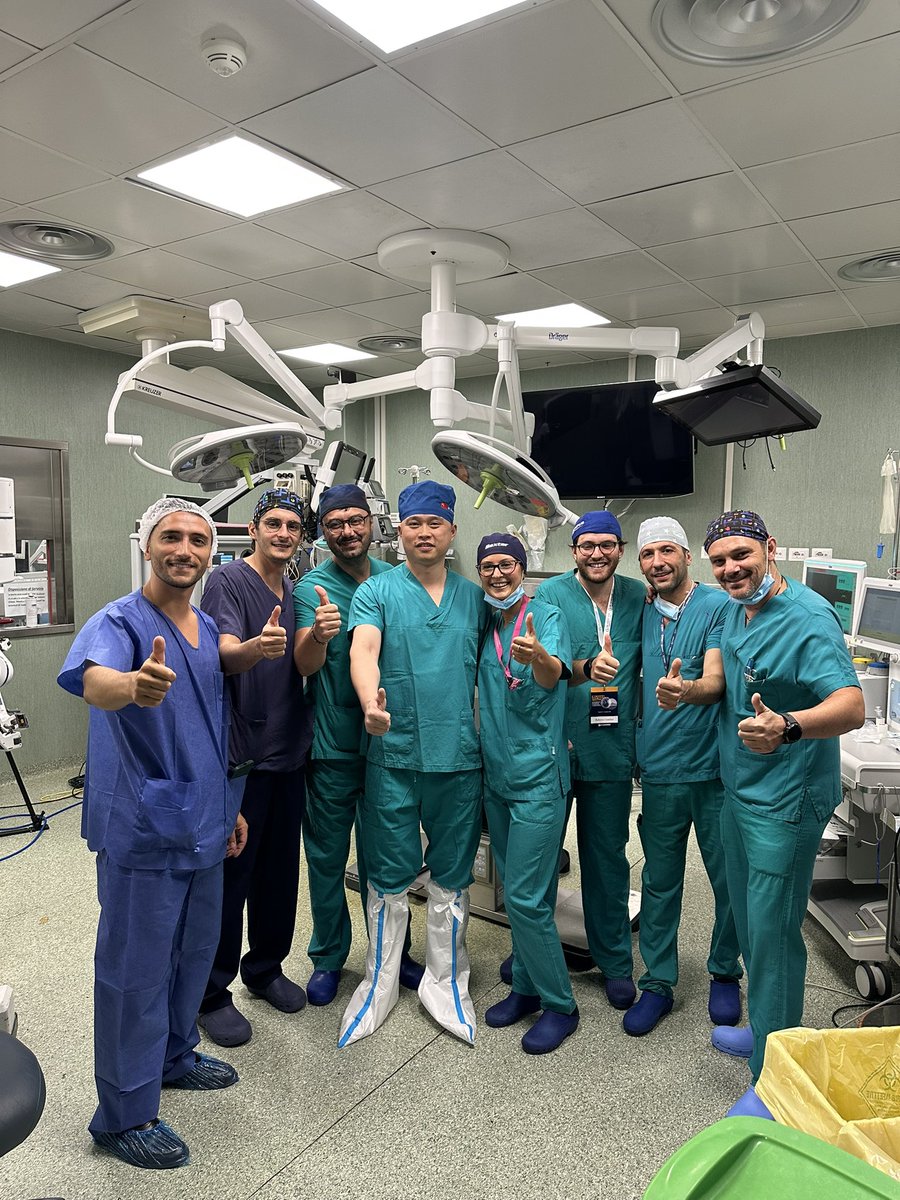 Zhenjie Wu, MD, PhD (@wuzhenjie17) on Twitter photo Thrilled to perform a live RAPN for an anterior lip tumor with previous liver transplantation via retroperitoneal& segmental clamping 🦾 at <a href="/istitutotumori/">Istituto Nazionale Tumori Pascale</a> #6th UroNews <a href="/ricautor/">Riccardo Autorino MD PhD FACS</a> #Sisto #Rocco
Many thanks to my friend as bedside assistant <a href="/PandolfoSD/">Savio Domenico Pandolfo</a> Thrilled to perform a live RAPN for an anterior lip tumor with previous liver transplantation via retroperitoneal& segmental clamping 🦾 at <a href="/istitutotumori/">Istituto Nazionale Tumori Pascale</a> #6th UroNews <a href="/ricautor/">Riccardo Autorino MD PhD FACS</a> #Sisto #Rocco
Many thanks to my friend as bedside assistant <a href="/PandolfoSD/">Savio Domenico Pandolfo</a>