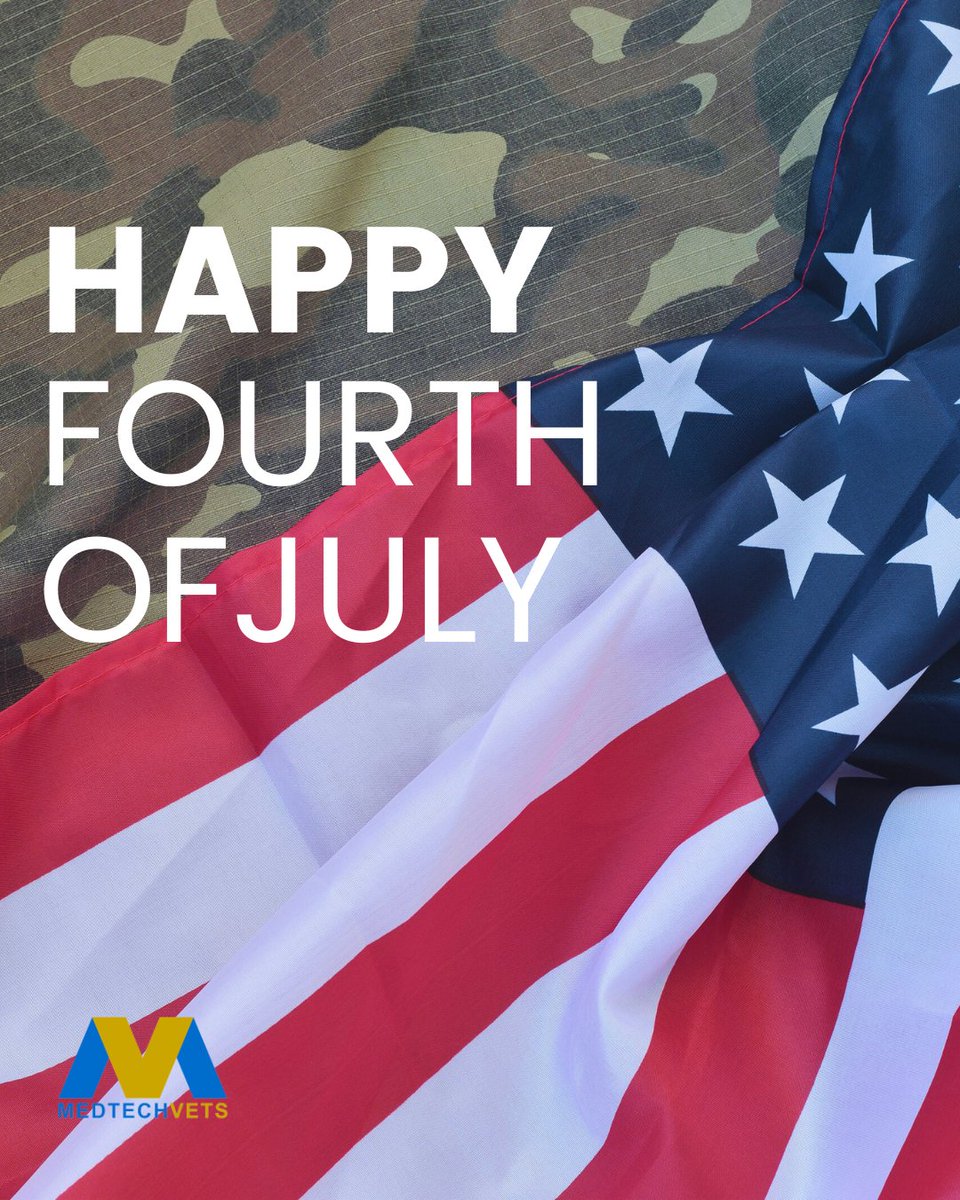 Happy 4th from all of us at MedTechVets 🇺🇸 Grateful for the Veterans who’ve served—and proud to support them in what’s next.

Learn More About MTV: medtechvets.org

#july4th #supportveterans #medtech