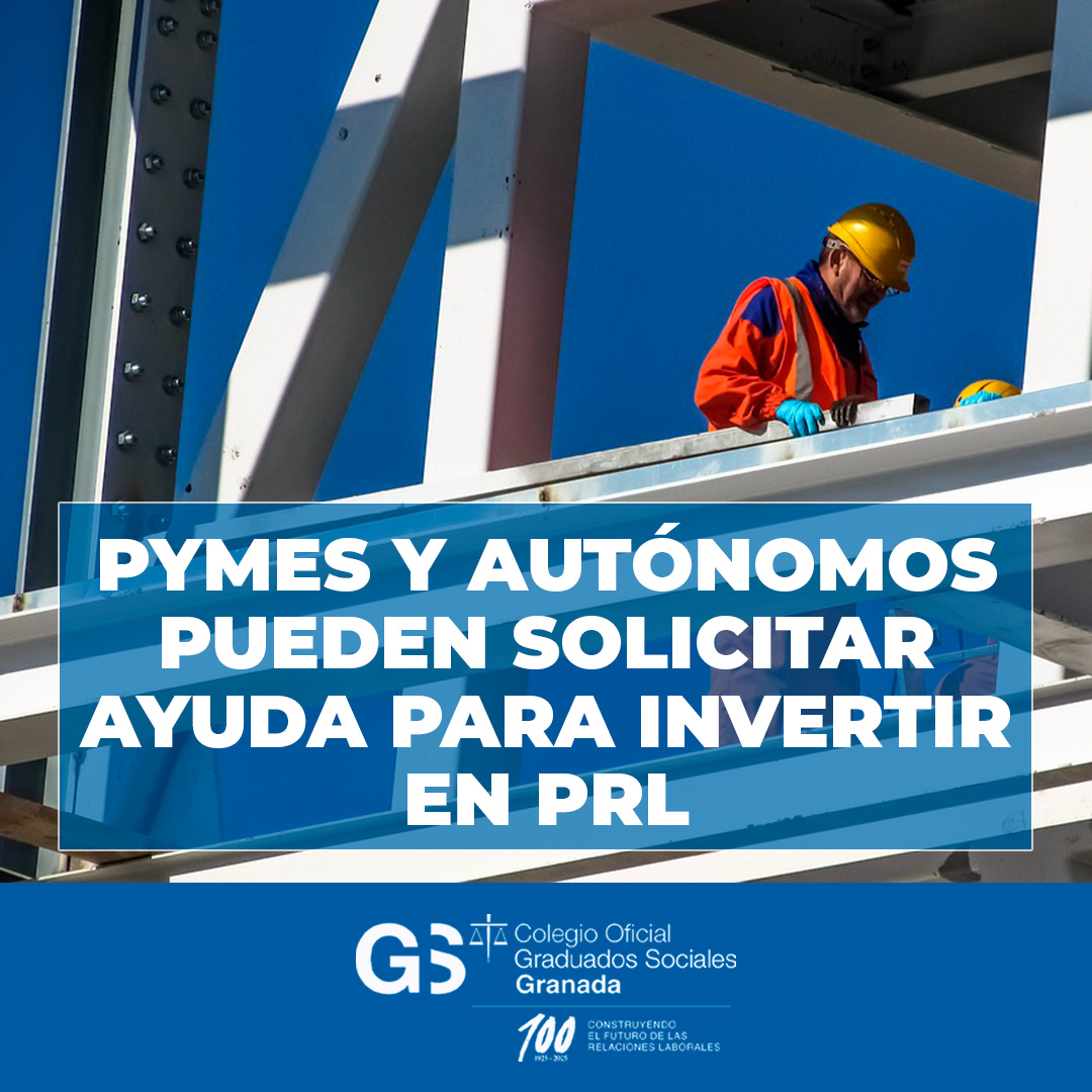 🛡️Nuevas ayudas 

La Junta de Andalucía abre convocatoria de subvenciones dirigidas a pymes que impulsen proyectos de prevención de riesgos laborales.

Las solicitudes podrán tramitarse durante el mes siguiente a la publicación del extracto en el BOJA.

#PrevenciónAndalucía
