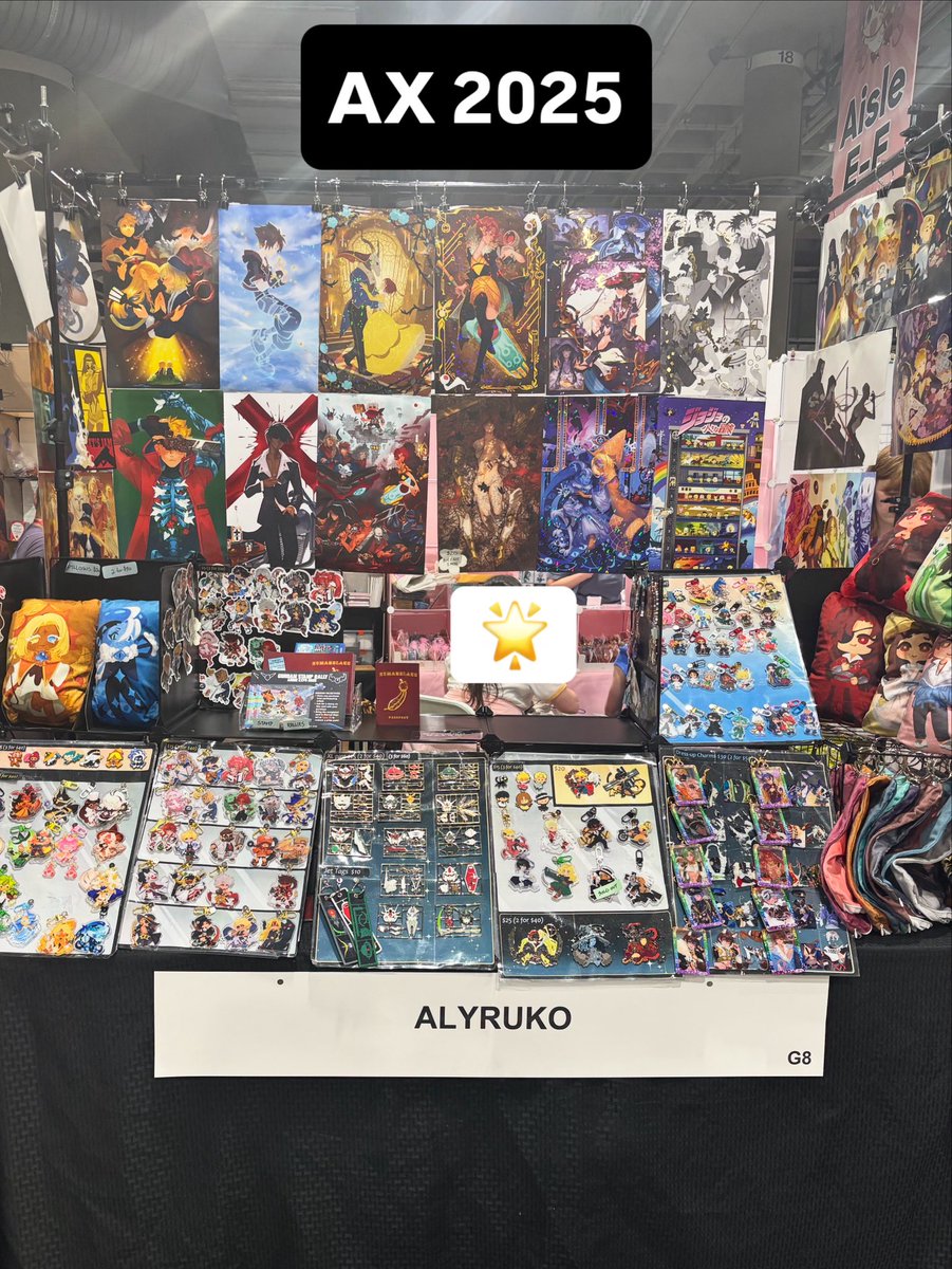 alyruko's tweet image. At #animeexpo artist alley! Table # G8 
#AXArtistAlley2025 #AX2025ArtistAlley
