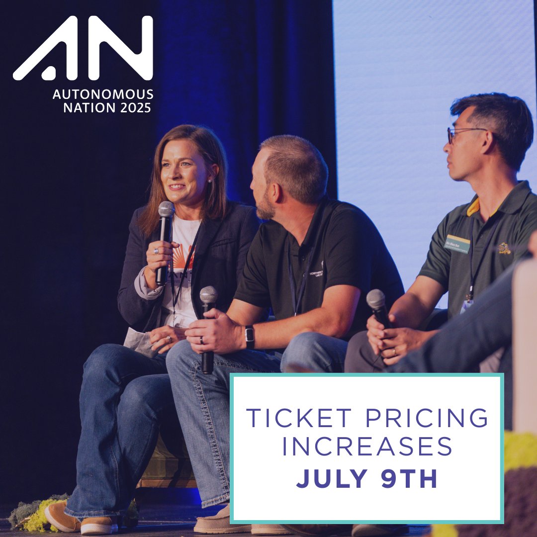 TheGrandFarm's tweet image. 🎟️ Early bird tickets for Autonomous Nation 2025 end July 8 at midnight!
See the future of autonomous ag at Grand Farm with live demos + talks from @JohnDeere ’s Jahmy Hindman, @MonarchTractor ’s Praveen Penmetsa & @TAMU ’s Dr. Robert Ambrose.
🎫 eventbrite.com/e/autonomous-n…