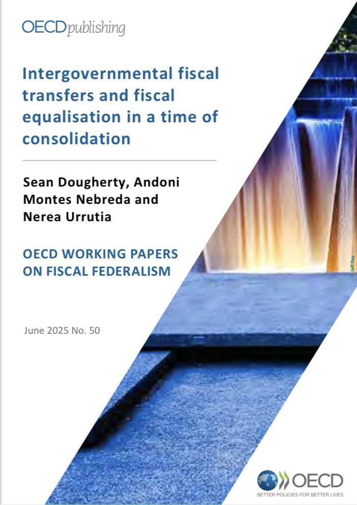econecho's tweet image. 📢 New from the OECD’s Fiscal Network:
💸 Can equalisation deliver fairness and fiscal restraint in tough times?
🧩 This paper unpacks how countries are reforming transfers to stay equitable, efficient & resilient under pressure.
📊 Design matters. Incentives matter. Institutions…