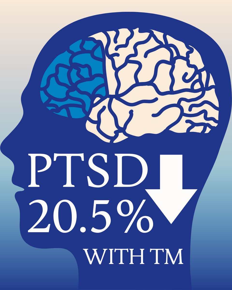 When consciousness settles, the healing process begins,
and the mind’s journey past trauma is profound.

Transcendental Meditation® can decrease the psychological effects of PTSD by 20.5%.

Several scientific studies demonstrate the effectiveness of the TM® technique for treating
