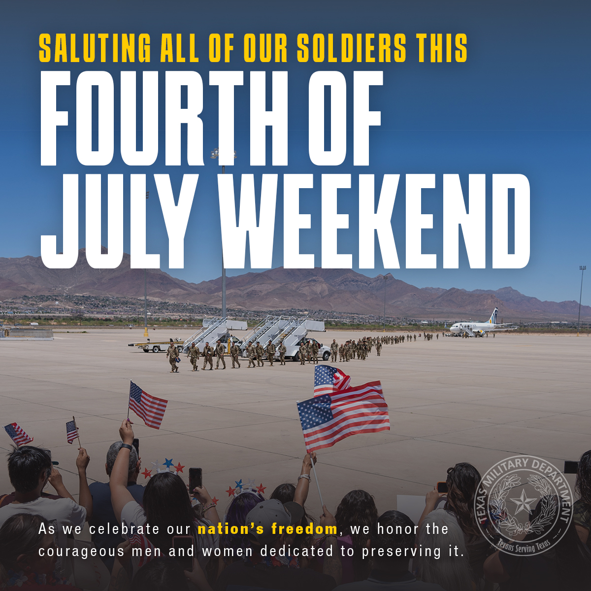 Today, we celebrate our nation's independence. Let's also remember and thank those who serve and protect our freedoms.