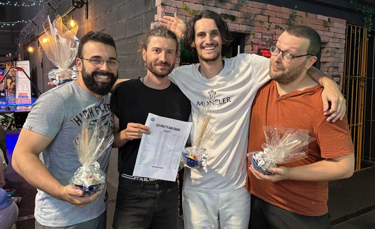 MidgarStudio's tweet image. What better way to take a breather than to end up in prison!😨

Last Wednesday, during a festive evening, developers formed several teams to try and face the thirty or so challenges skillfully created by Prison Island

A delicious Japanese buffet awaited the escapees🍣