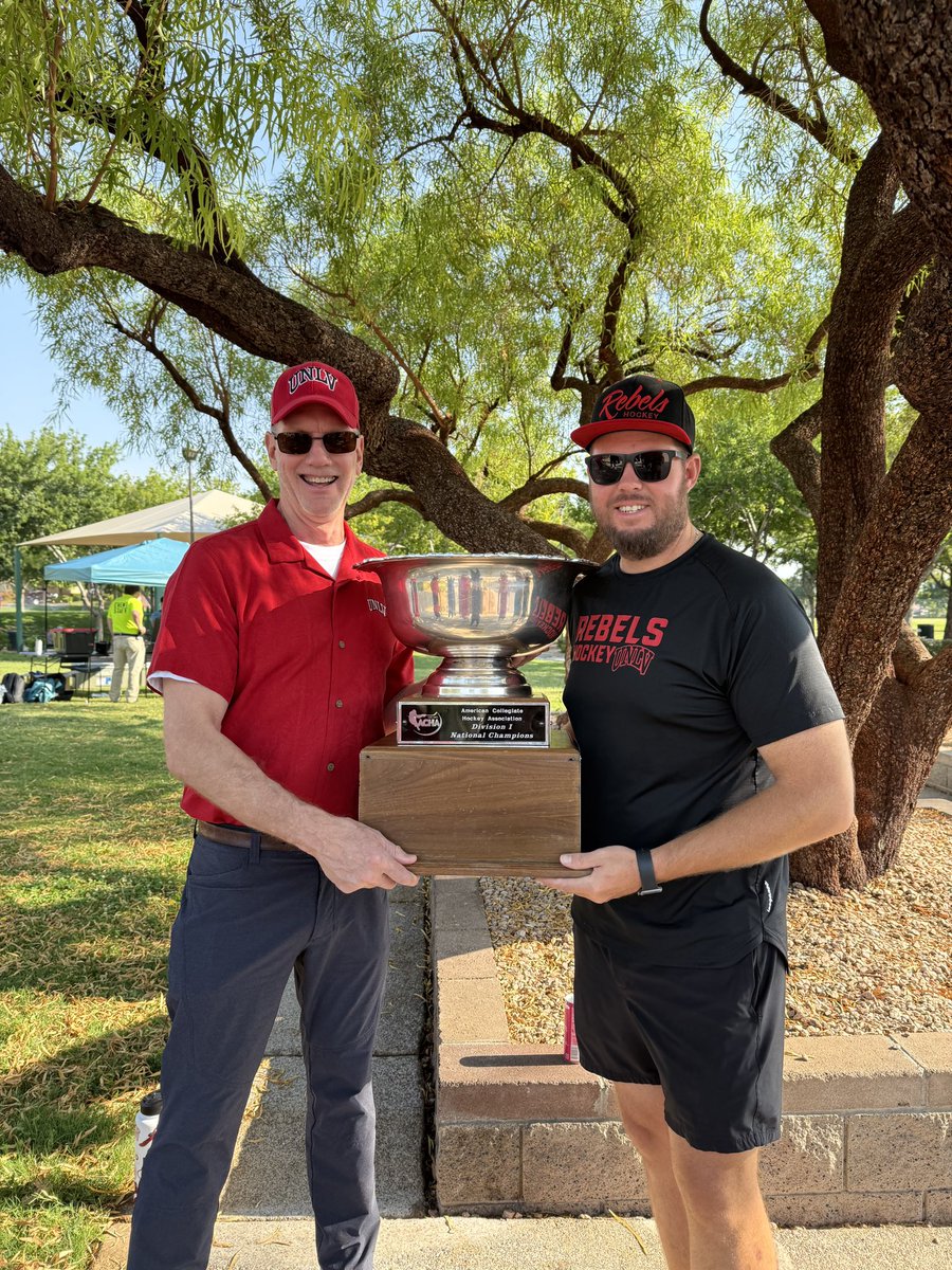 Gearing up for the <a href="/summerlinlv/">Summerlin</a> parade with our National Championship <a href="/UNLVRebelHockey/">UNLV Rebel Hockey</a> team! 🇺🇸🏒🥅