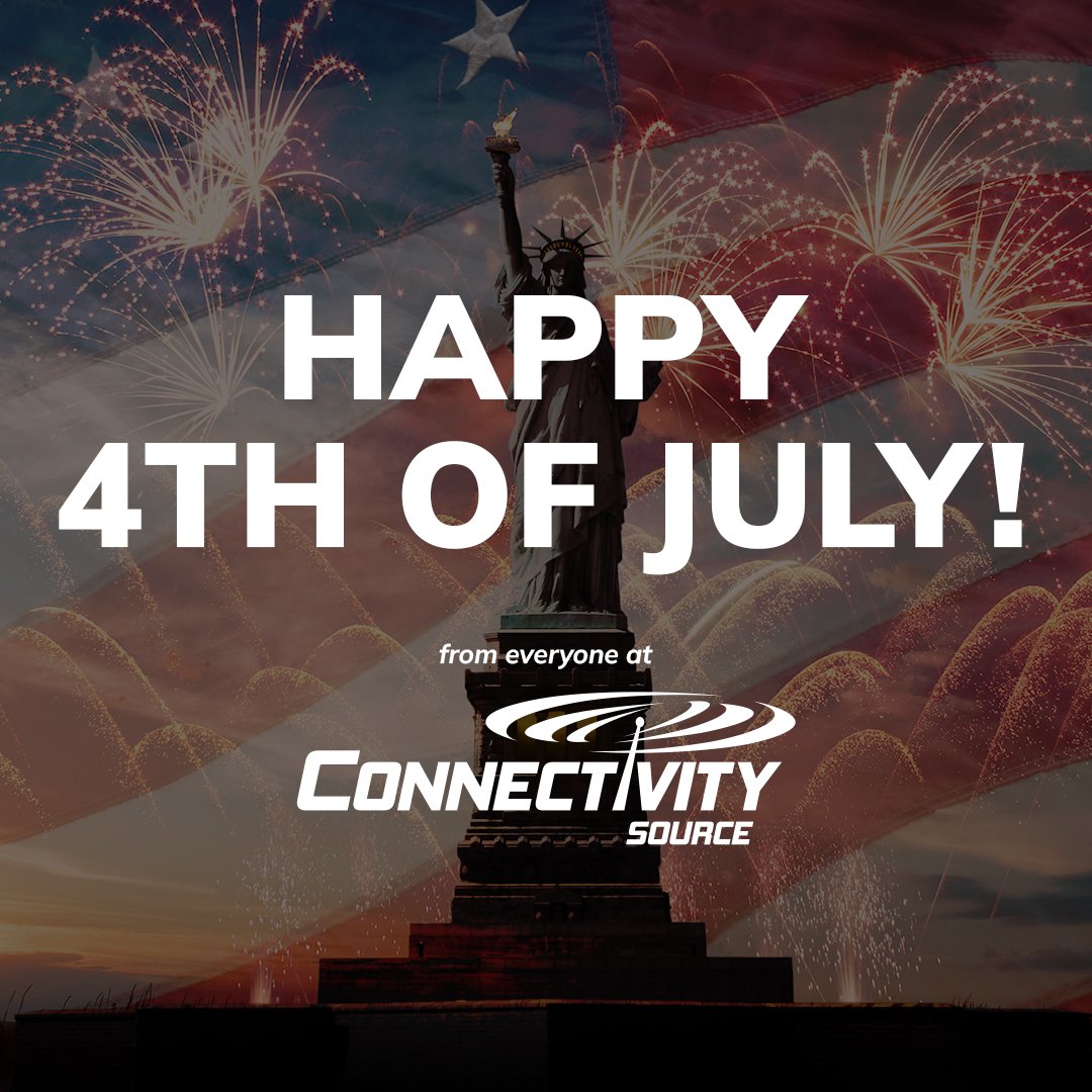 🎆 Join Connectivity Source in celebrating Independence Day this 4th of July! ❤️🤍💙