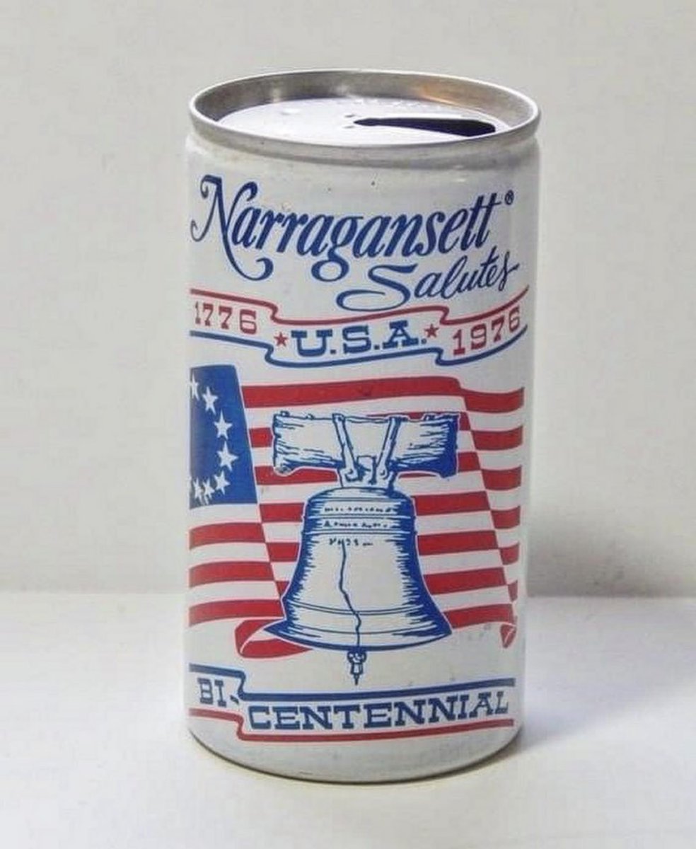 Gansettbeer's tweet image. If this post gets 10k likes we'll bring back the 12 Meter Yachts can for America's 250th birthday next year.
#USA #fourthofjuly #beer #narragansett #vintage #america