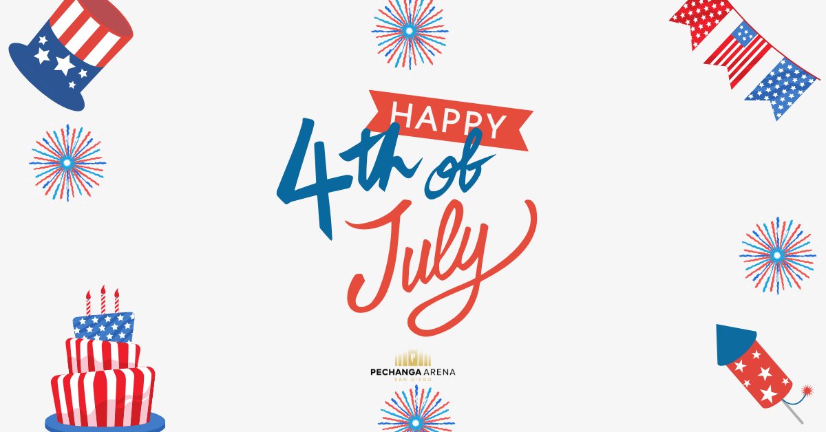 Happy 4th of July from Pechanga Arena San Diego! 🇺🇸⁠
⁠
Wishing you a fun &amp; safe holiday weekend ✨️⁠
⁠
Please note that our Box Office will be closed today 7/4.