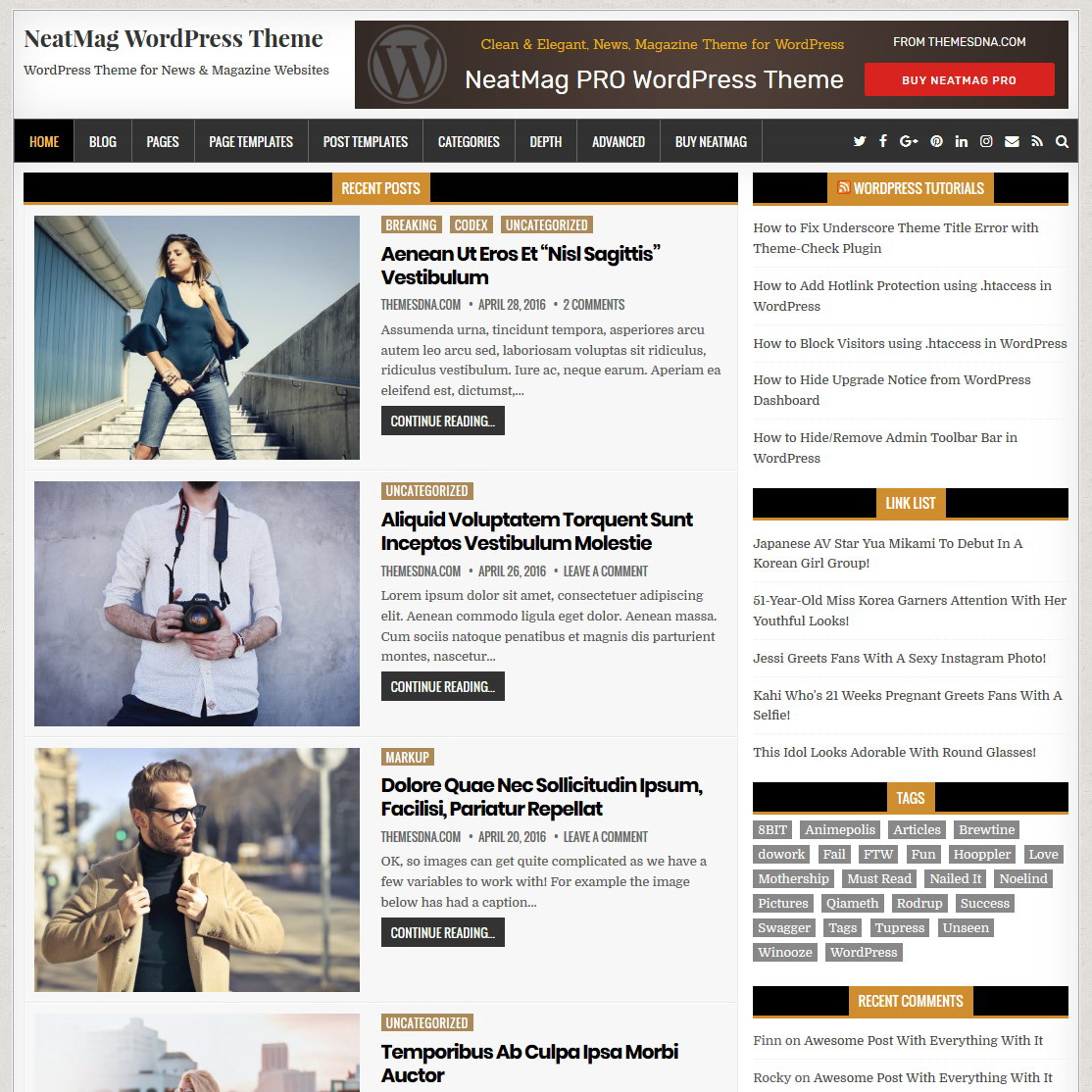 "NeatMag" updated to v1.0.5 – coding issues fixed for smoother performance and reliability!
Great for news, magazine, and editorial blogs.
🔗 themesdna.com/neatmag-wordpr…
#WordPress #ThemeUpdate #NeatMag