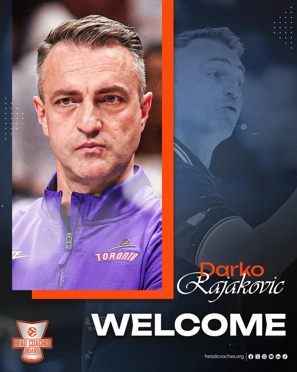 EuroLeague Head Coaches Board - EHCB (@headcoachesorg) on Twitter photo The EHCB is proud to announce its newest addition:
Toronto Raptors head coach <a href="/DRajakovic/">Darko Rajakovic</a> is our new member! The EHCB is proud to announce its newest addition:
Toronto Raptors head coach <a href="/DRajakovic/">Darko Rajakovic</a> is our new member!