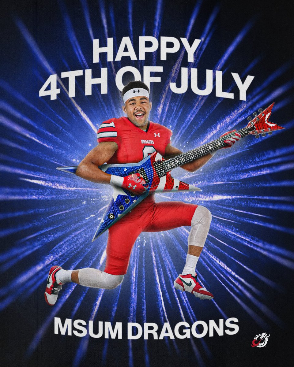 Happy 4th!
<a href="/CoachTMJames/">Taylor M. James</a> <a href="/msum_football/">MSUM Dragon Football</a>