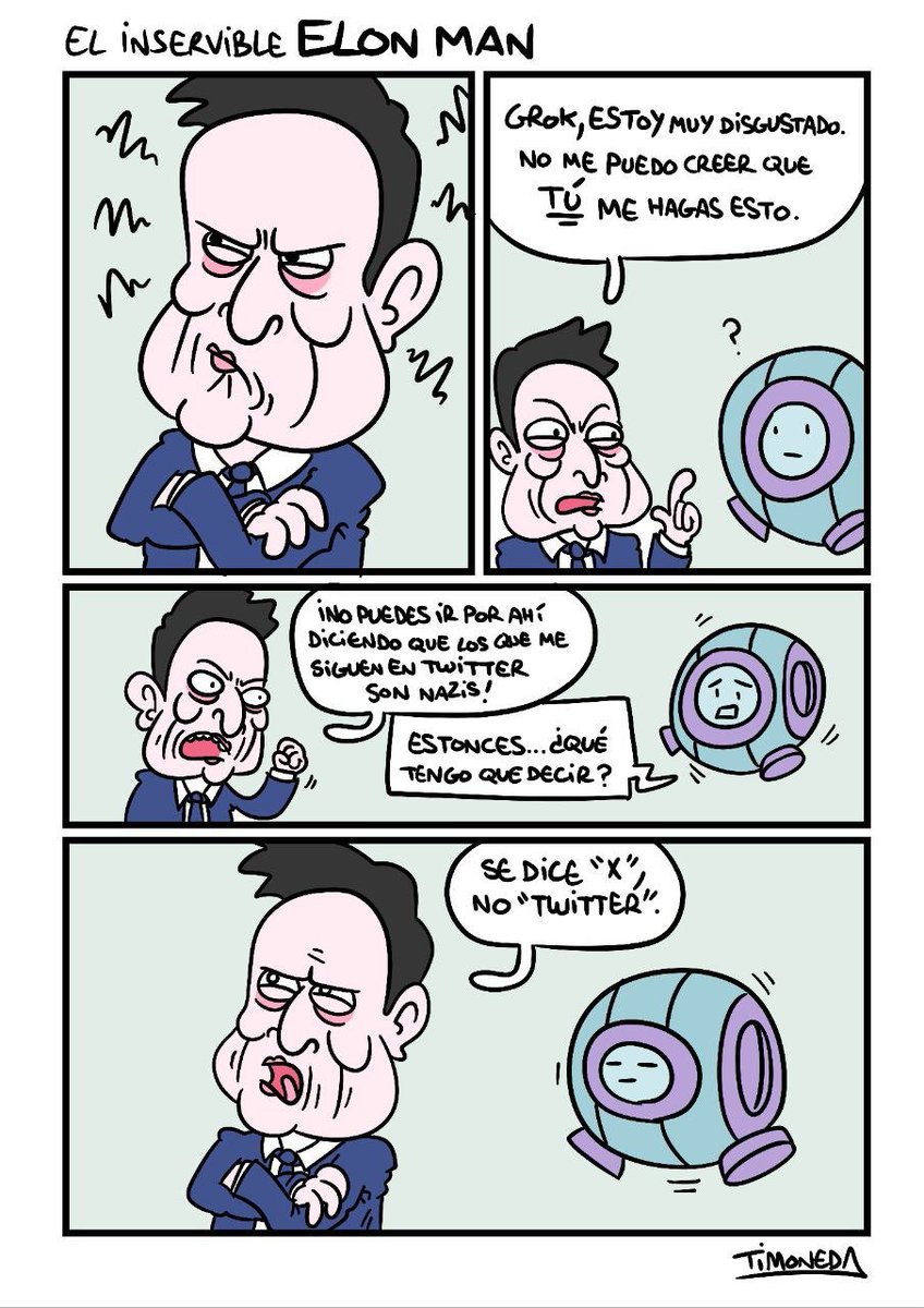 ¡Hola! Hoy he subido esto en las otras redes, y me ha parecido la tira adecuada para recordaros de que estoy por ahí, y no aquí. Tenris los enlaces en mi perfil, besitos, me esfumo de aquí de nuevo. #ElonMan #UnaTiraCadaDia