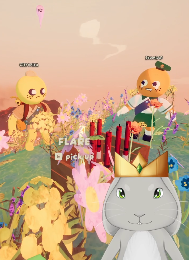 Just had an awesome time playing PEAK with <a href="/Citronita_ENVT/">citronita-envt.bsky.social</a>, <a href="/PrincessJellyVT/">@princessjelly.gay on 🦋</a>, and <a href="/IzumiArchfeyVT/">Izumi Archfey ✧ Fairy Vtuber</a>. Thanks for the invite and the great summit! ❤️

I'm including a screengrab of us at the peak (the gloomy looking ghost is Jelly 😆).