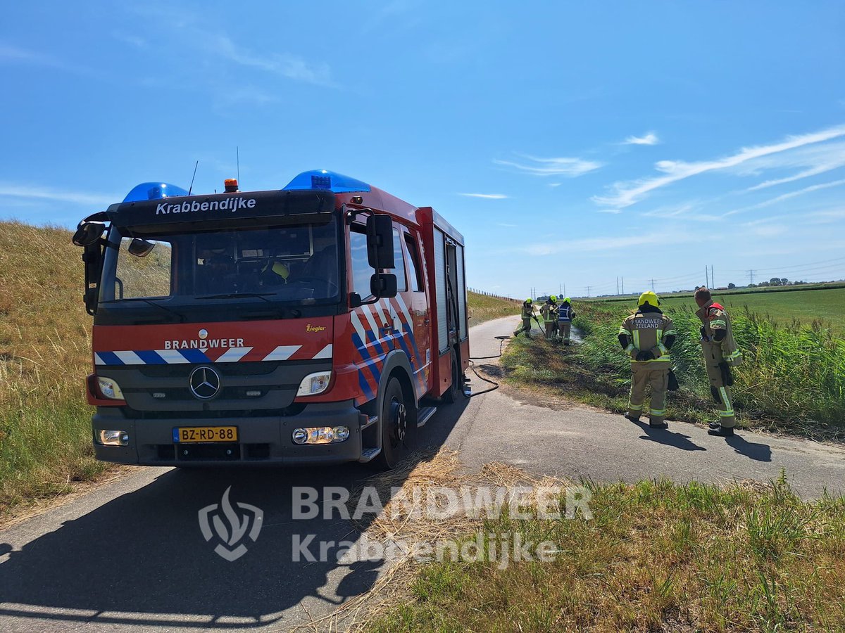 Buitenbrand bij Sint Pieterspolder snel onder controle