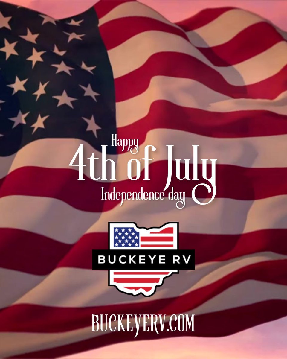 buckeyerv's tweet photo. Happy 4th of July from Buckeye RV! https://t.co/B4KdQSpGMm